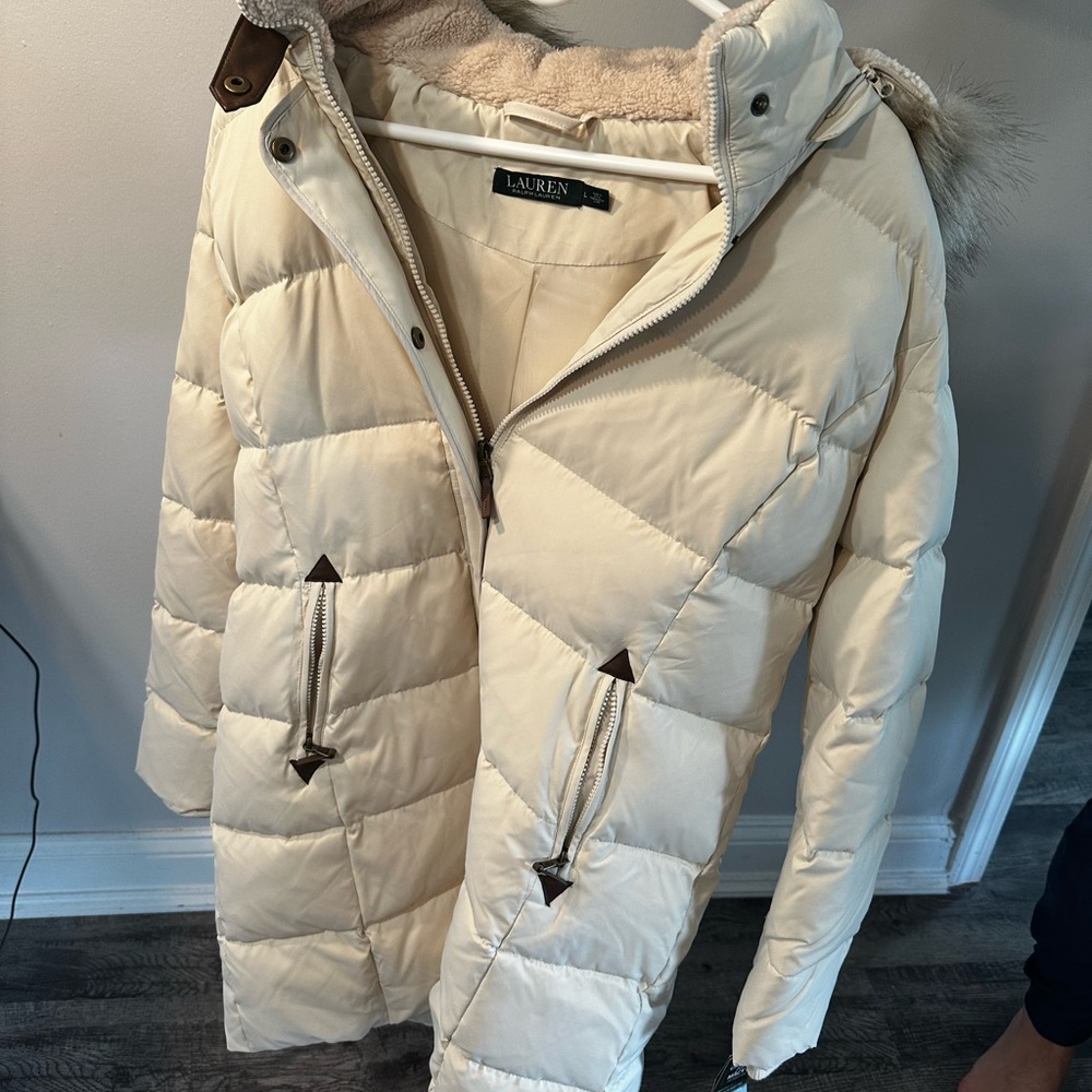 NWT - Lauren Ralph Lauren Off White Parka